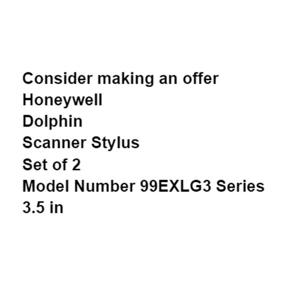 Honeywell Dolphin Scanner Stylus Set 2 Model Number 99EXLG3 Series Coil Tether - Picture 2 of 7